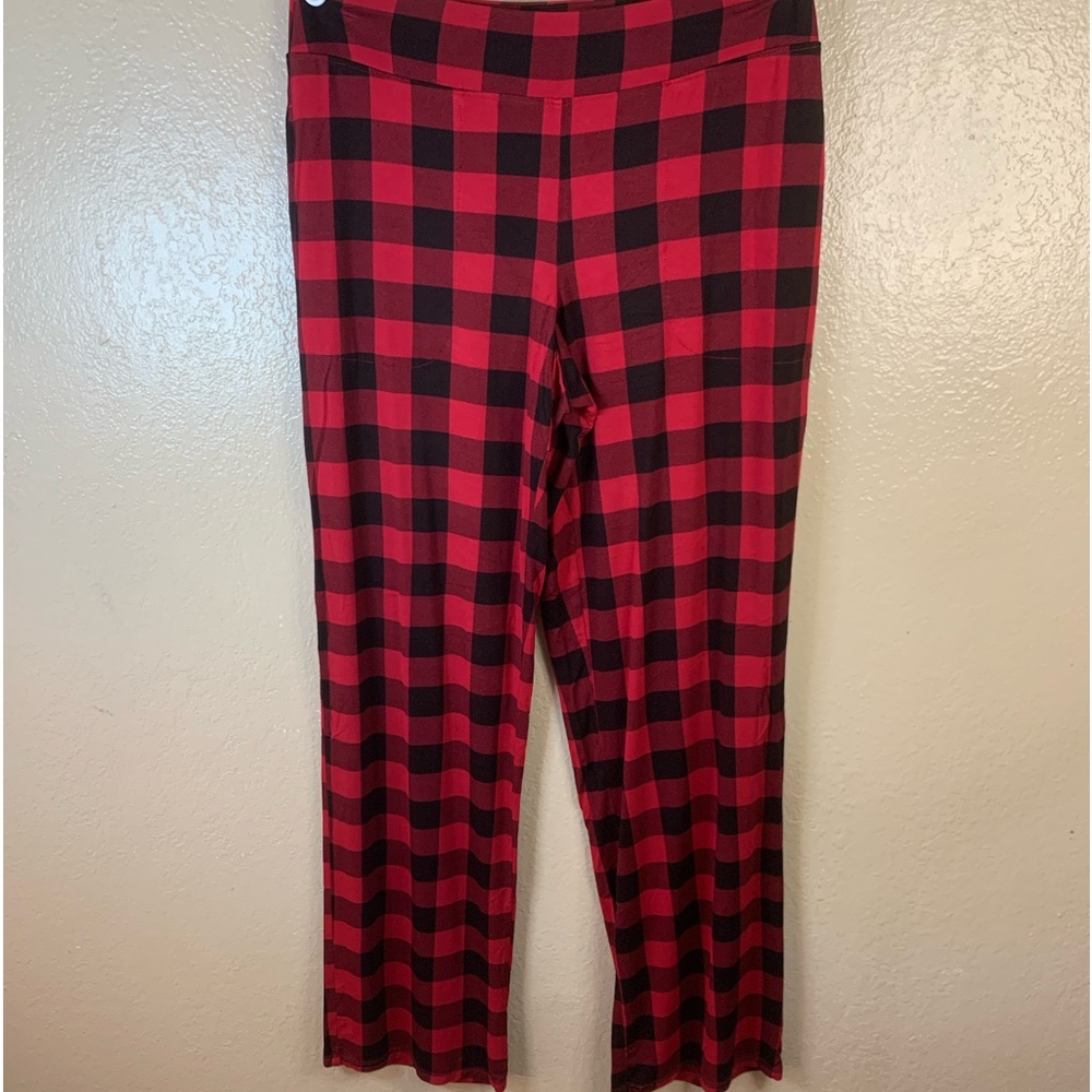 SOMA Cool Nights Plaid Knit Loungewear Casual Pajama Pants Size S - Picture 3 of 10